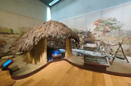 Cabana da Idade do Bronce na exposición